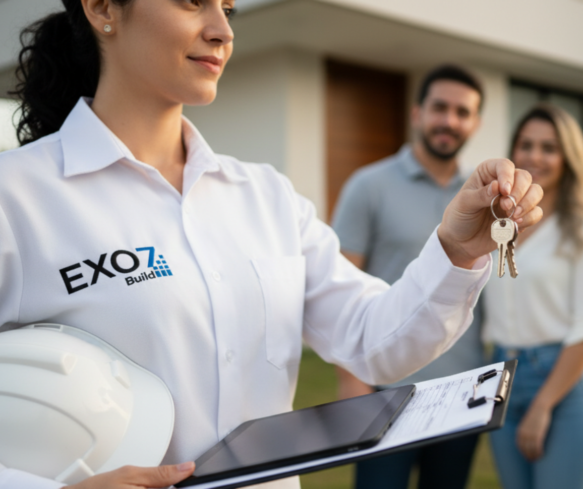 Equipe da Exo7 em obra
